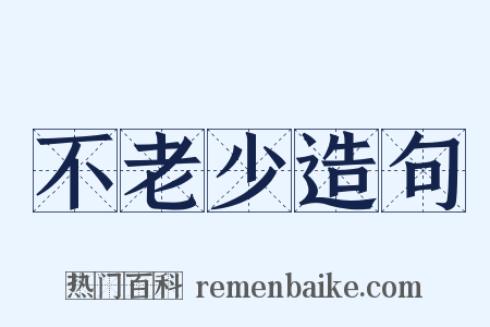 不老少造句是什么意思的图片